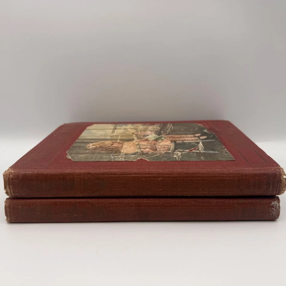 Antique 1925 My Bookhouse 2 Book Set In The Nursery Story Time Olive B Miller